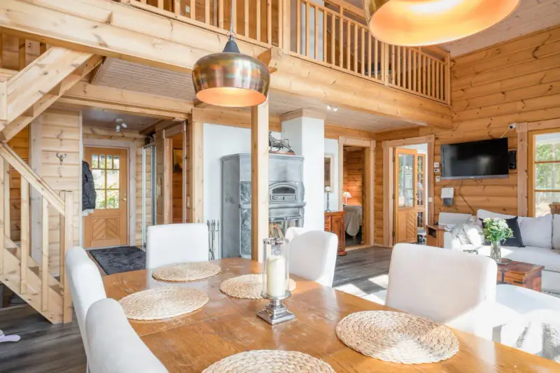 Villa en rondins lamellés (100 m², 5 chambres) + sauna de rive, 4 340 m² sur le Päijänne — Pihlajakoski, Kuhmoinen — 6