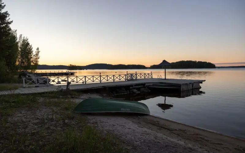 Villa en rondins lamellés (100 m², 5 chambres) + sauna de rive, 4 340 m² sur le Päijänne — Pihlajakoski, Kuhmoinen — 15