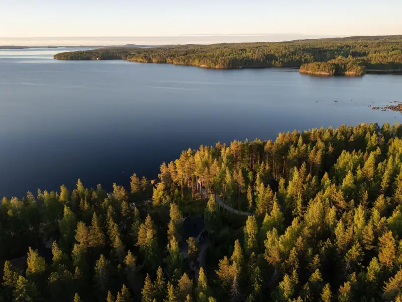 Villa en rondins lamellés (100 m², 5 chambres) + sauna de rive, 4 340 m² sur le Päijänne — Pihlajakoski, Kuhmoinen — 17