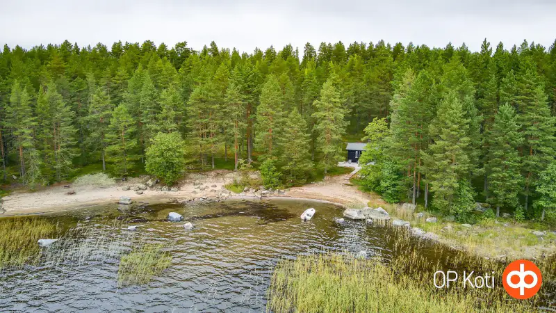 Deux parcelles île Hietasalo, mökki ~42 m², rive sable Suvasvesi — Kuopio — 14
