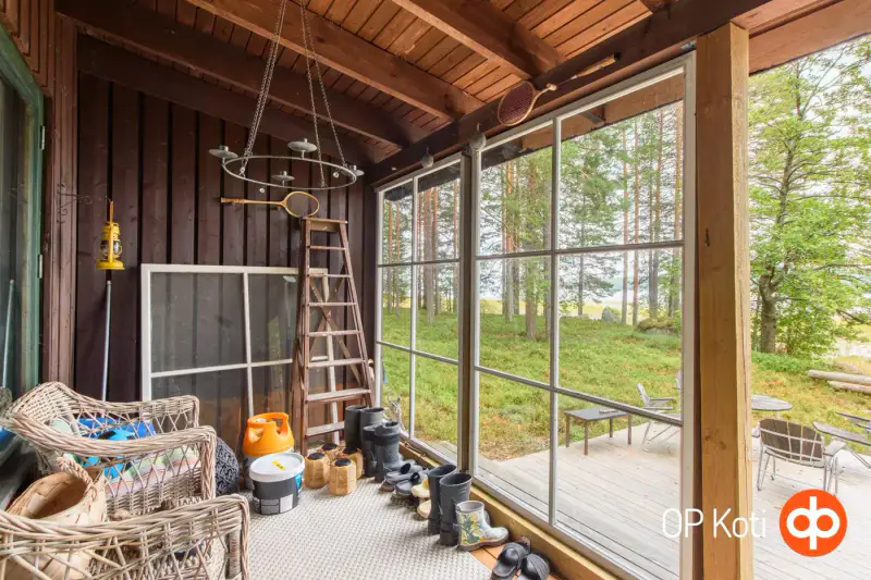 Deux parcelles île Hietasalo, mökki ~42 m², rive sable Suvasvesi — Kuopio — 9