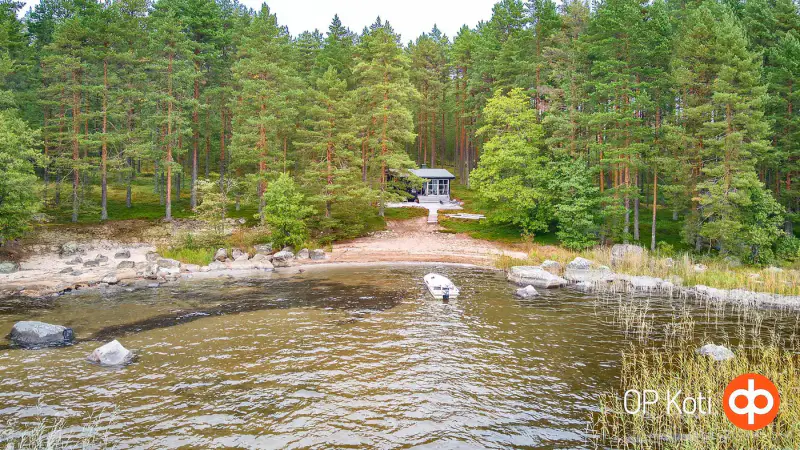 Deux parcelles île Hietasalo, mökki ~42 m², rive sable Suvasvesi — Kuopio — 16