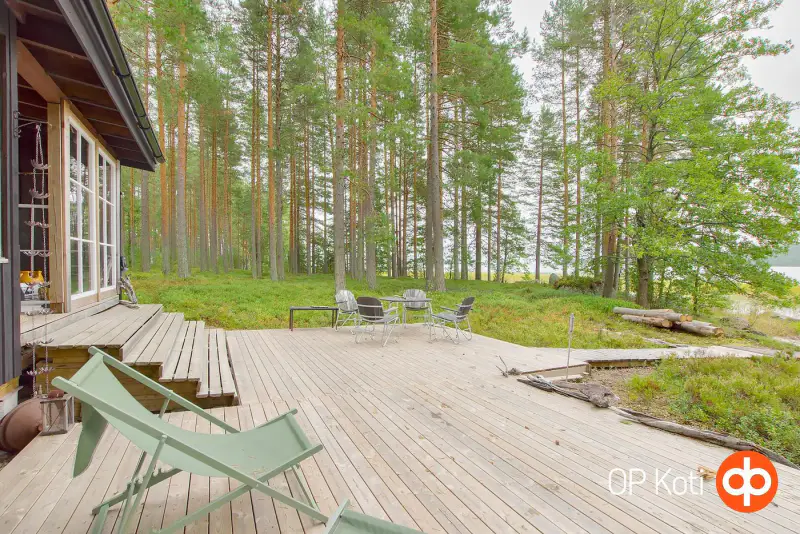 Deux parcelles île Hietasalo, mökki ~42 m², rive sable Suvasvesi — Kuopio — 10