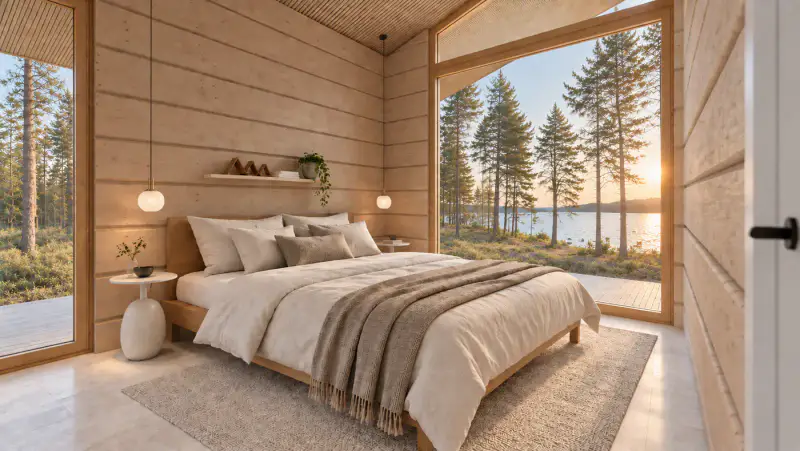 Villa hirsi design neuve ~88 m² (2026) + sauna, 2 500 m² (~38 m rive), Kallavesi — Vaajasalo / Kuopio — 10