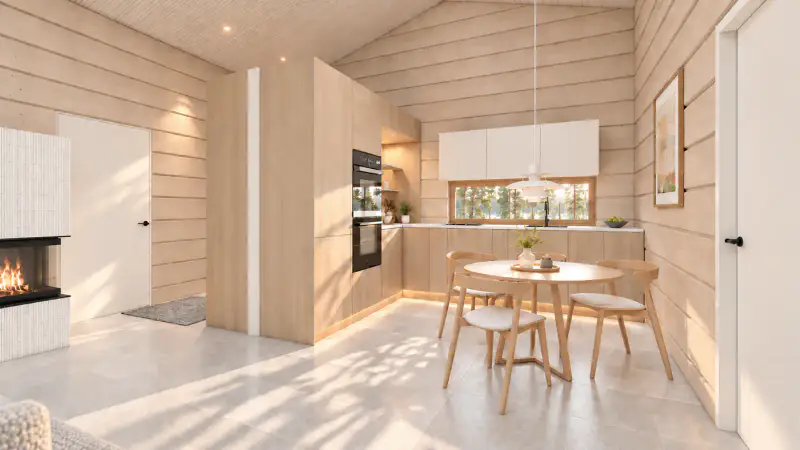 Villa hirsi design neuve ~88 m² (2026) + sauna, 2 500 m² (~38 m rive), Kallavesi — Vaajasalo / Kuopio — 9