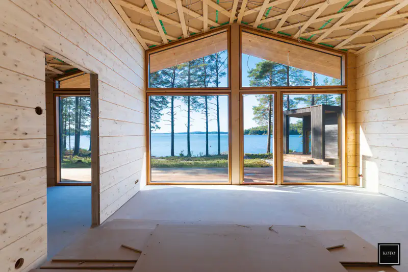 Villa hirsi design neuve ~88 m² (2026) + sauna, 2 500 m² (~38 m rive), Kallavesi — Vaajasalo / Kuopio — 11