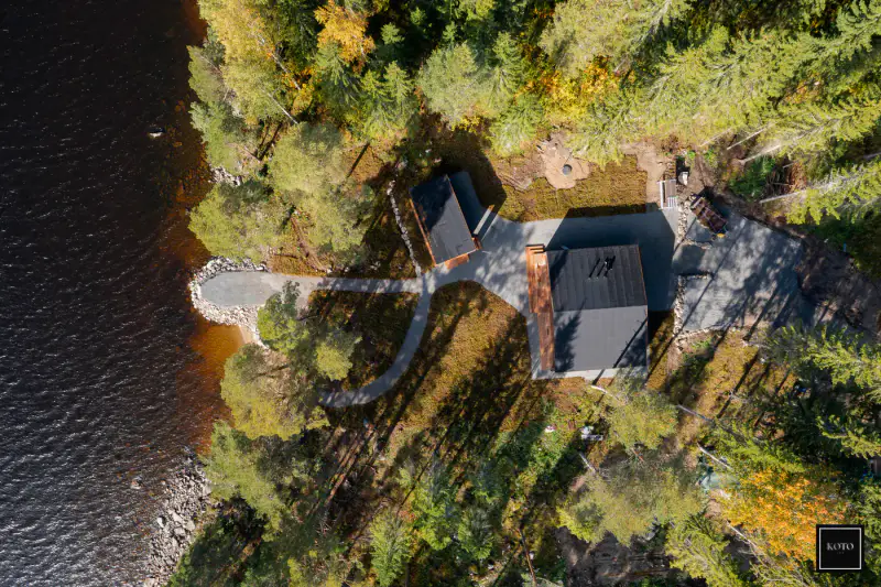 Villa hirsi design neuve ~88 m² (2026) + sauna, 2 500 m² (~38 m rive), Kallavesi — Vaajasalo / Kuopio — 3