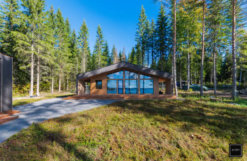 Villa hirsi design neuve ~88 m² (2026) + sauna, 2 500 m² (~38 m rive), Kallavesi — Vaajasalo / Kuopio — 4