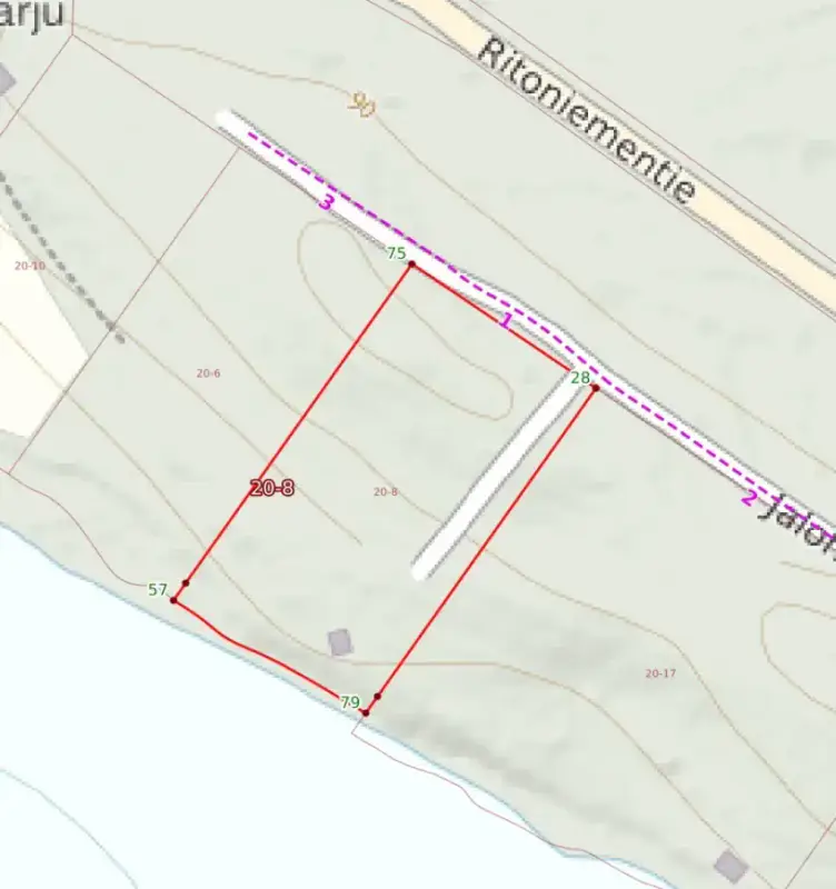 Terrain constructible ~9 440 m² + rantasauna 22 m² (2025), Kallavesi — Ritoniemi / Kuopio — 1