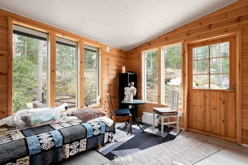 Ensemble neuf sauna-chalet, maison d’amis et sauna de rive, rive privée sur le Tiuttalinjärvi — Kustavi — 14