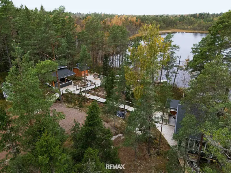 Ensemble neuf sauna-chalet, maison d’amis et sauna de rive, rive privée sur le Tiuttalinjärvi — Kustavi — 18
