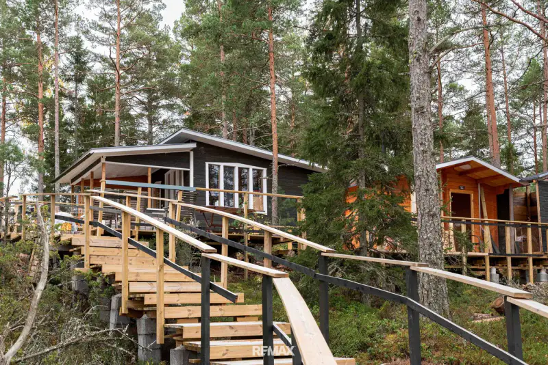 Ensemble neuf sauna-chalet, maison d’amis et sauna de rive, rive privée sur le Tiuttalinjärvi — Kustavi — 6