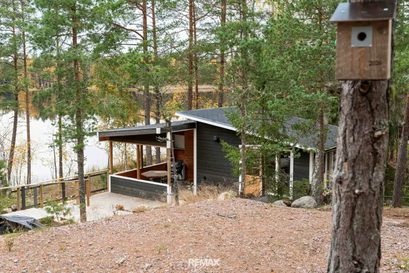 Ensemble neuf sauna-chalet, maison d’amis et sauna de rive, rive privée sur le Tiuttalinjärvi — Kustavi — 9