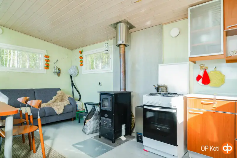 Saunamökki off-grid Kiitämä 1,48 ha + 160 m rive — Kuusamo — 11