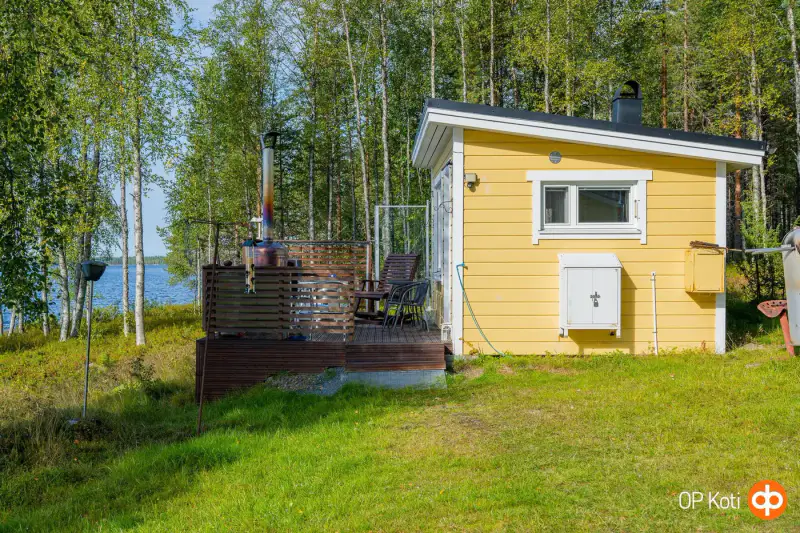 Saunamökki off-grid Kiitämä 1,48 ha + 160 m rive — Kuusamo — 13