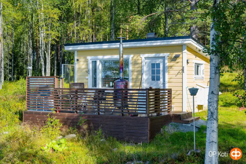 Saunamökki off-grid Kiitämä 1,48 ha + 160 m rive — Kuusamo — 12