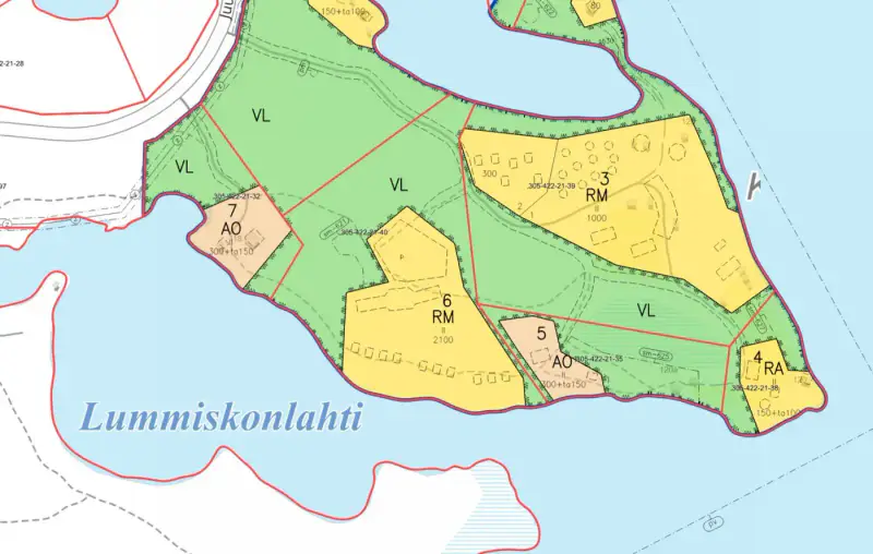 Terrain RM ~3,35 ha (~250 m rive), Ala-Juumajärvi — Juuma / Kuusamo — 5