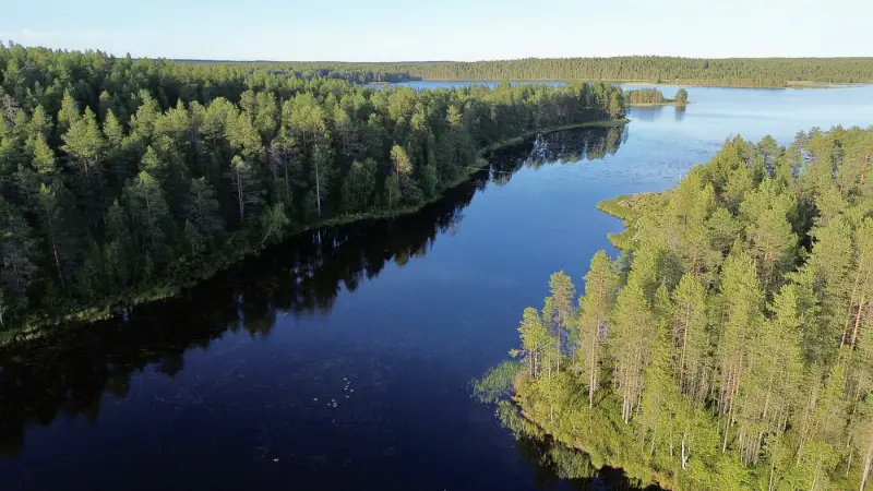 Terrain RM ~3,35 ha (~250 m rive), Ala-Juumajärvi — Juuma / Kuusamo — 10