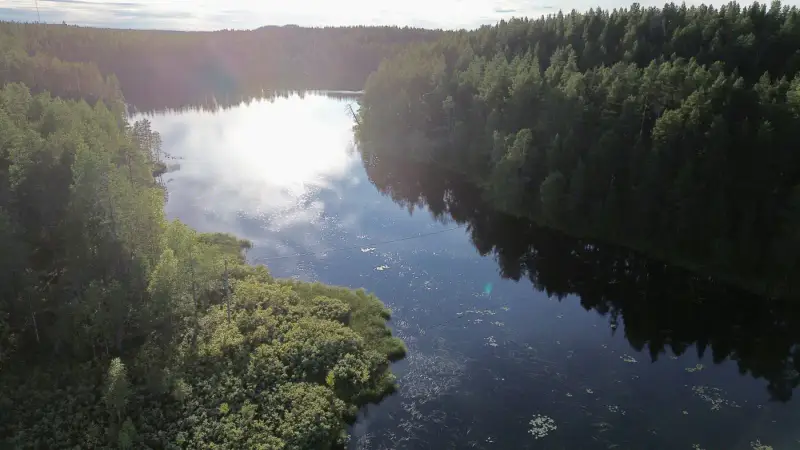 Terrain RM ~3,35 ha (~250 m rive), Ala-Juumajärvi — Juuma / Kuusamo — 8