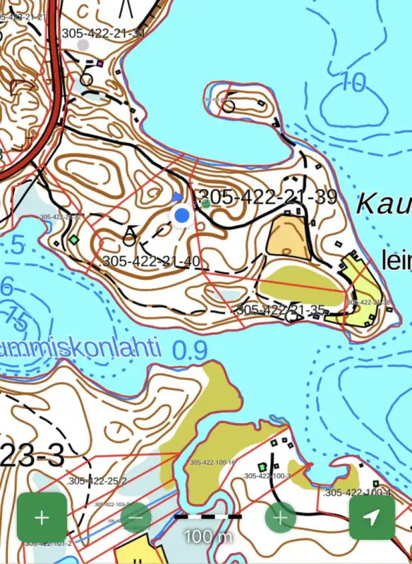 Terrain RM ~3,35 ha (~250 m rive), Ala-Juumajärvi — Juuma / Kuusamo — 17