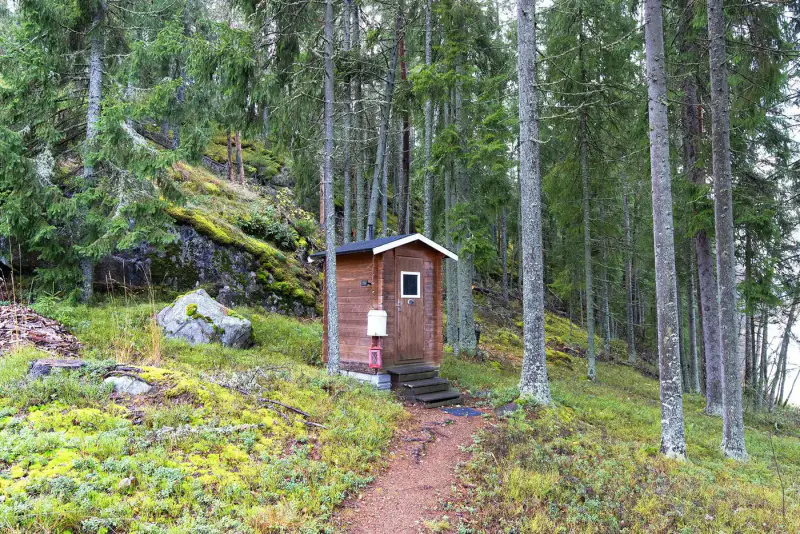 Mökki lamellihirsi ~55 m² (2010) + sauna, 5 660 m², Pukalus — Ylämaa / Lappeenranta — 17