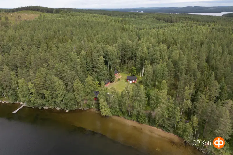 Mökki ~72 m² (années 80) + sauna, 4 950 m², Lankajärvi — Kuusa / Laukaa — 2