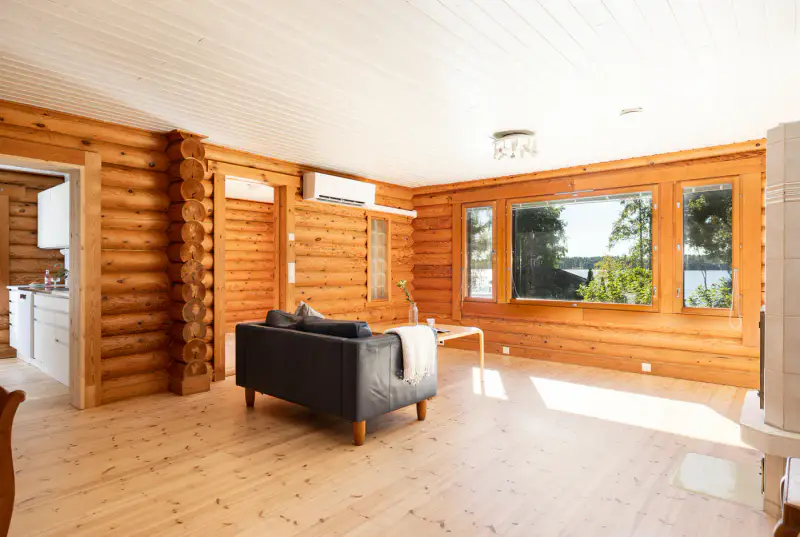 Grande maison rondins ~192 m² (1992) + rantasauna, rive Pyhäjärvi, 3 800 m² — Niemenpää / Lempäälä — 13