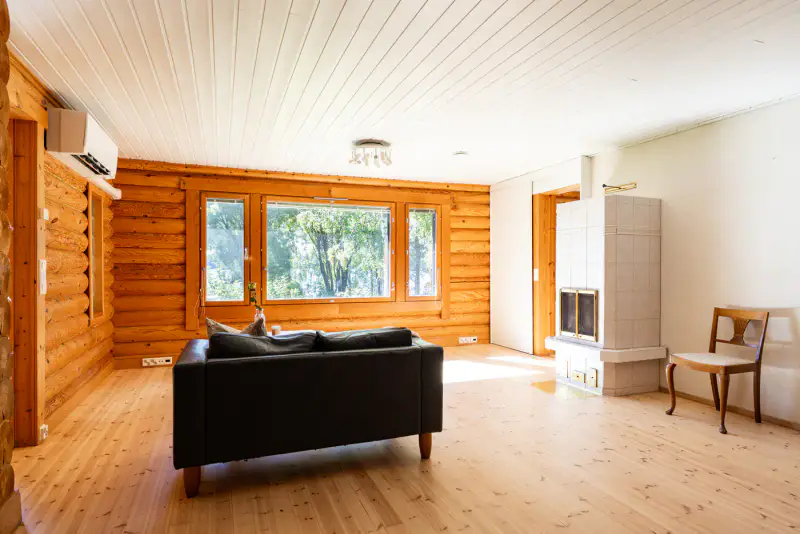 Grande maison rondins ~192 m² (1992) + rantasauna, rive Pyhäjärvi, 3 800 m² — Niemenpää / Lempäälä — 15
