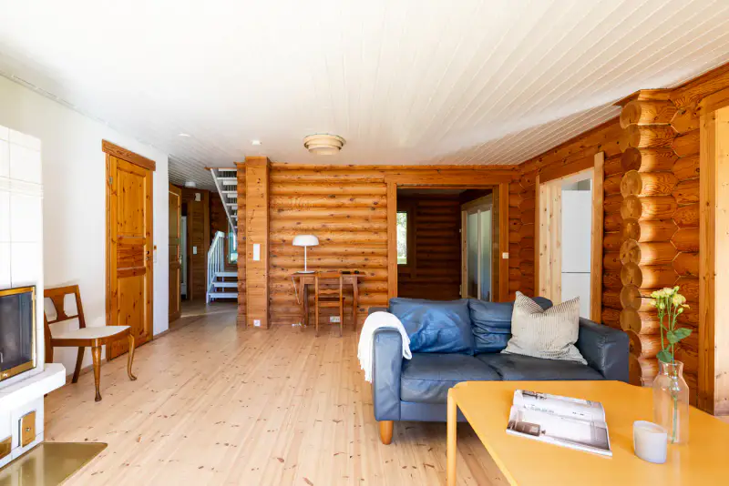 Grande maison rondins ~192 m² (1992) + rantasauna, rive Pyhäjärvi, 3 800 m² — Niemenpää / Lempäälä — 16