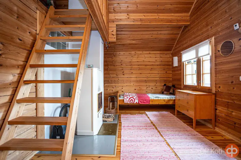 Mökki en rondins 30 m² (2009) + sauna, douche, WC, 6 300 m² sur le Heinäjärvi — Leppävirta — 6