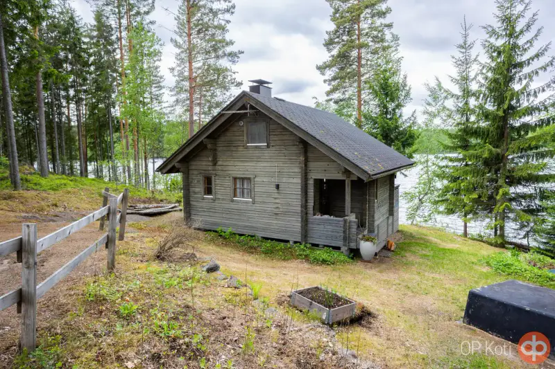Mökki en rondins 30 m² (2009) + sauna, douche, WC, 6 300 m² sur le Heinäjärvi — Leppävirta — 15