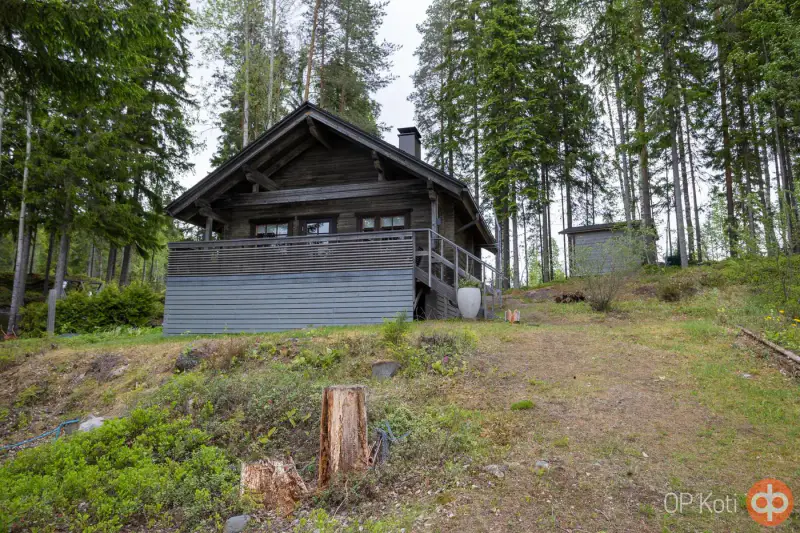 Mökki en rondins 30 m² (2009) + sauna, douche, WC, 6 300 m² sur le Heinäjärvi — Leppävirta — 14