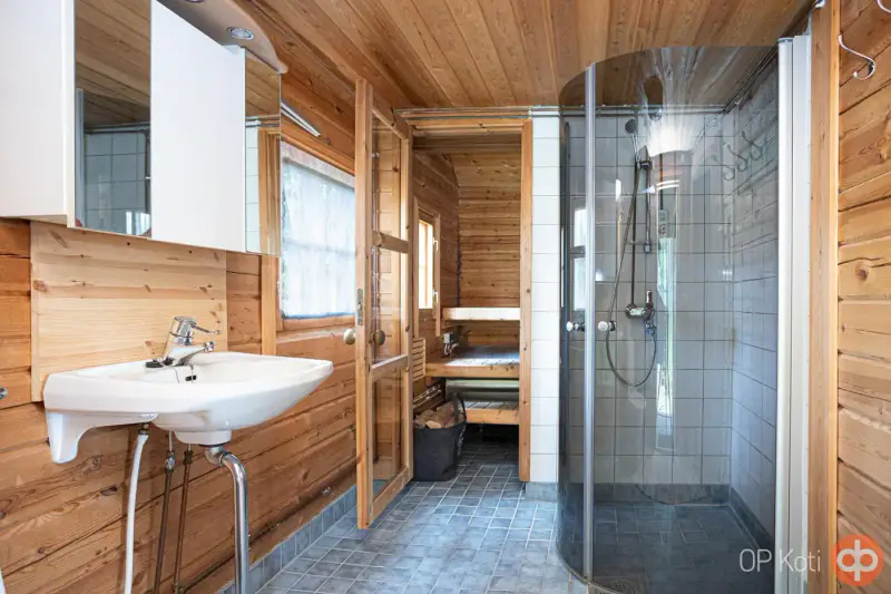 Mökki en rondins 30 m² (2009) + sauna, douche, WC, 6 300 m² sur le Heinäjärvi — Leppävirta — 11