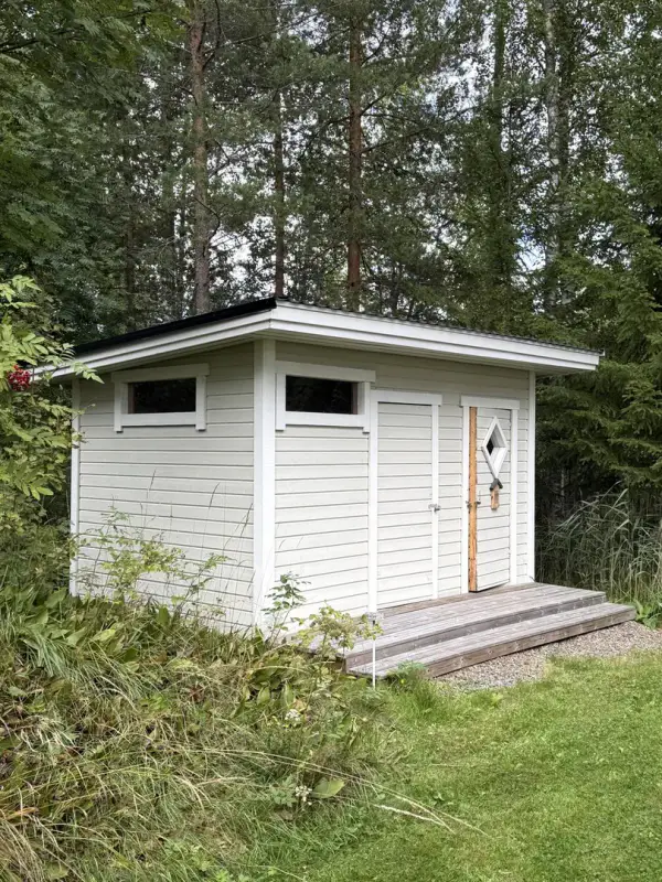 Mökki ~33 m² + rantasauna 2010, rive sud Häyryjärvi, 3 650 m² — Sorsakoski — 15
