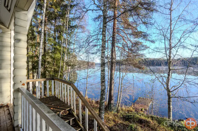 Maison 1991 de 205 m² à la géothermie, 8 668 m² avec rive privée sur l’Unnukka — Leppävirta — 3