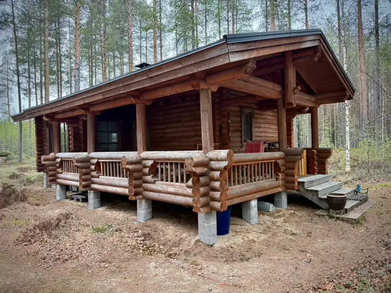 Hirsimökki ~41 m² (2007), 1,325 ha, Iso-Pyörönen — Vieki / Lieksa — 4
