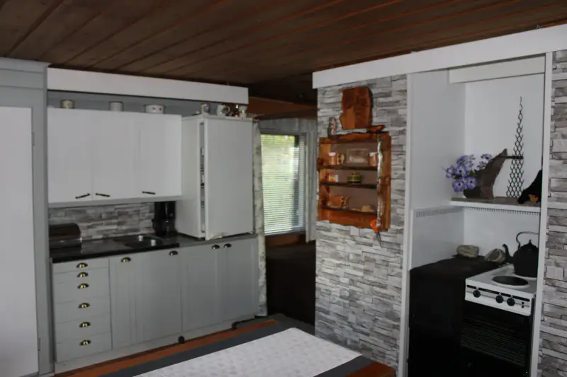 Mökki ~25 m² (1975) + sauna extérieure, 2 626 m², rive lacustre — Lieksa — 2