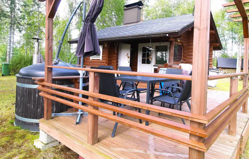 Chalet en rondins ~27 m² (1999) + sauna et bain nordique, 4,95 ha entre Lieksanjoki et lampi — Maurunniemi / Lieksa — 13