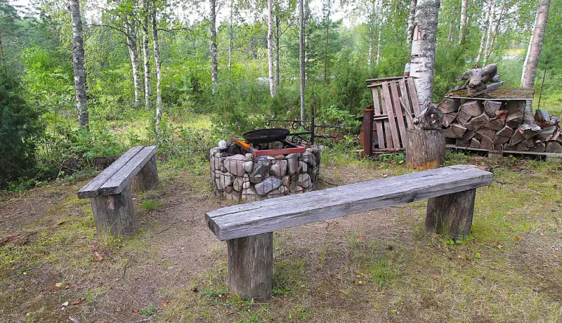 Chalet en rondins ~27 m² (1999) + sauna et bain nordique, 4,95 ha entre Lieksanjoki et lampi — Maurunniemi / Lieksa — 16