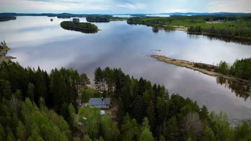 Maison ~75,5 m² (2003) + sauna, 5 190 m² (~138 m rive), Pielinen — Murtoranta / Lieksa — 1