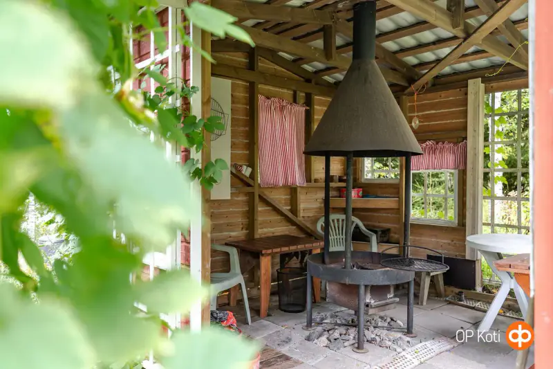Hirsihuvila Kontio ~39 m² + sauna + aitta, rivière, 6 080 m² — Lohja — 15