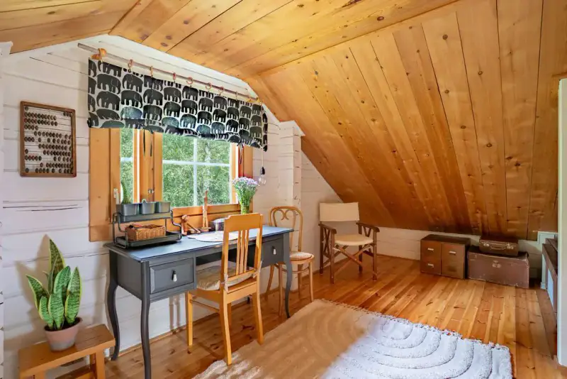 Hirsimökki ~41 m² (2004) + 2 saunas, 3 320 m², Pellavalammi — Loppi — 16