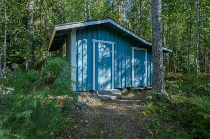 Saunamökki Honka ~25 m², rive Myllyjärvi, 3 500 m² en location — Vojakkala / Loppi — 11