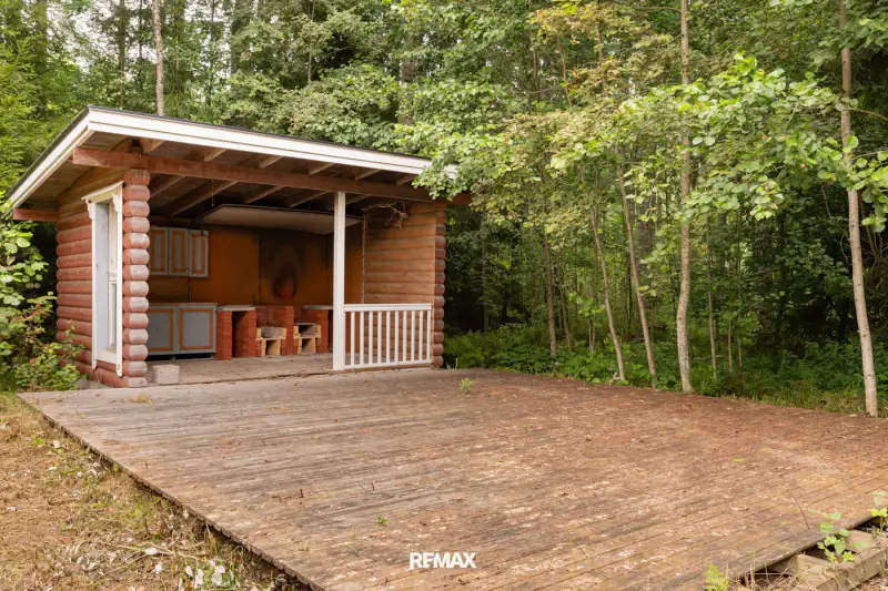Ensemble en rondins ~73 m² (2005) + sauna-tupa séparé, 6 044 m² et rive sur le Loppijärvi — Loppi — 15