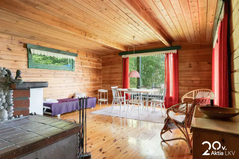 Mökki lamellihirsi ~50 m² (1972) + sauna, 5 000 m² (määräala), mer — Våtskär / Loviisa — 7