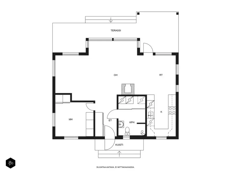 Huvila ~75 m² + rantasauna, 2 740 m² (~40 m rive), Päijänne — Luhanka — 3