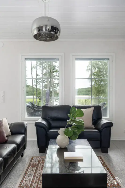 Huvila 2014, 63 m² + rantasauna + aitta, Päijänne, 1,07 ha — Luhanka — 2