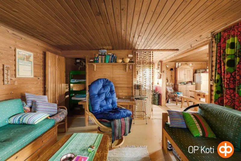 Mökki ~30 m² (1972) + sauna de rive, 2 525 m² et rive ouest — Vainosenjärvi / Kannuskoski — 11