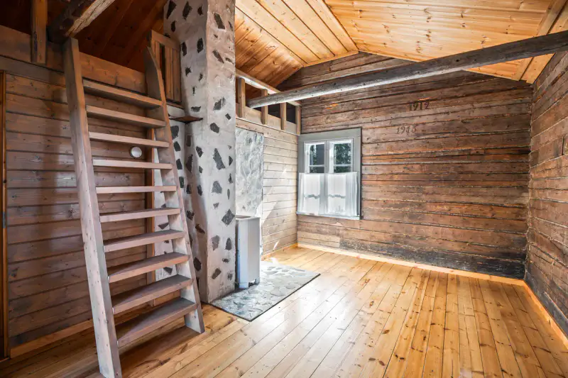 Mökki 2005 + sauna bois, rive Kaijanselkä (~70 m), 7 270 m² — Kolho / Mänttä-Vilppula — 14