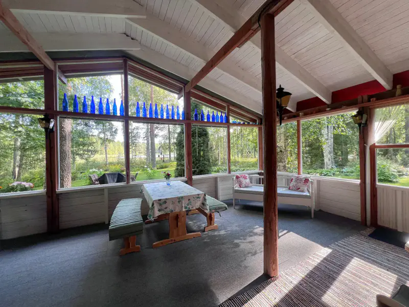 Mökki soigné ~40 m² + sauna, rive Sourlampi, 6 800 m² — Pertunmaa / Mäntyharju — 17